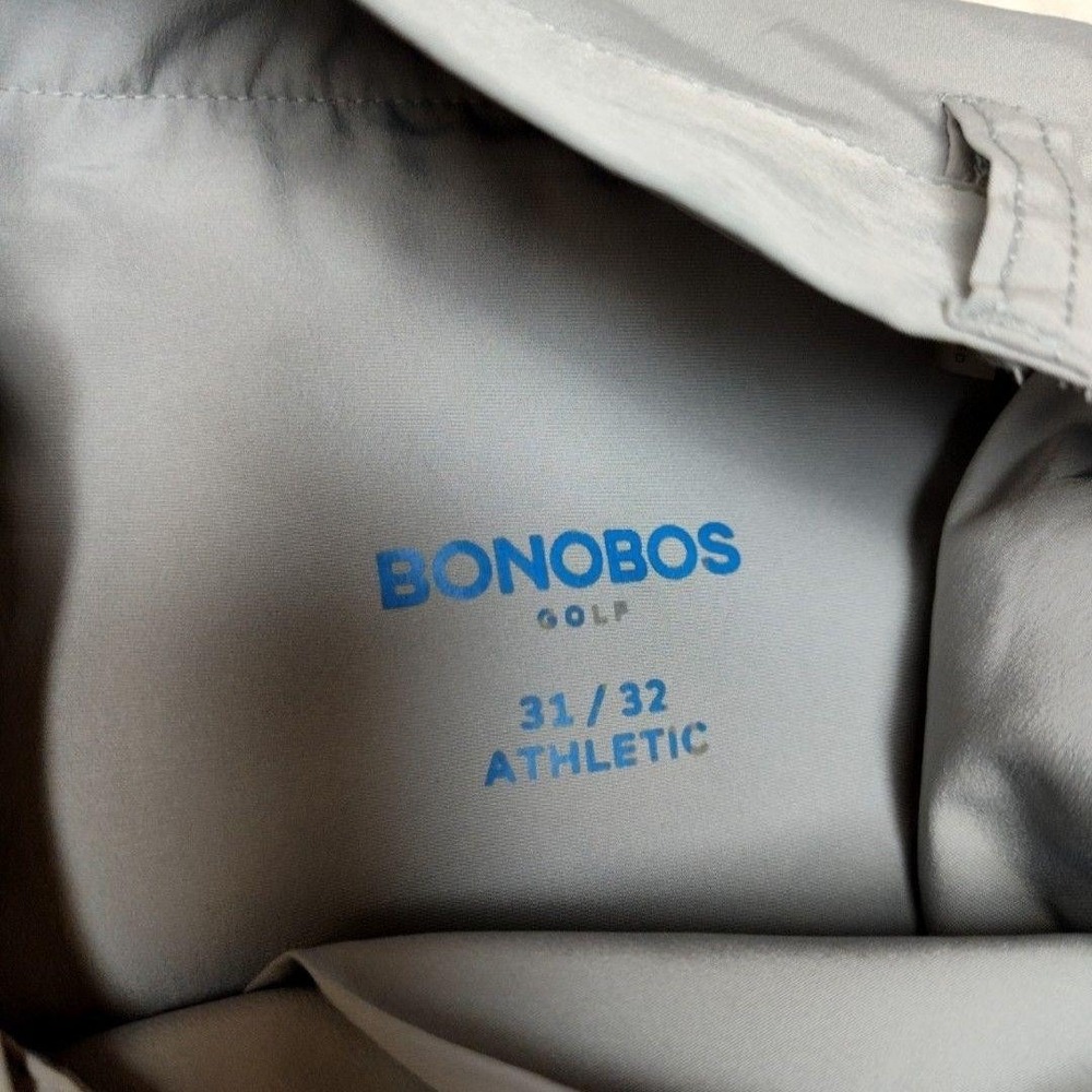 Bonobos Pants Mens 31x32 Gray Golf Athletic Flat Front Lightweight Work School - Picture 8 of 14
